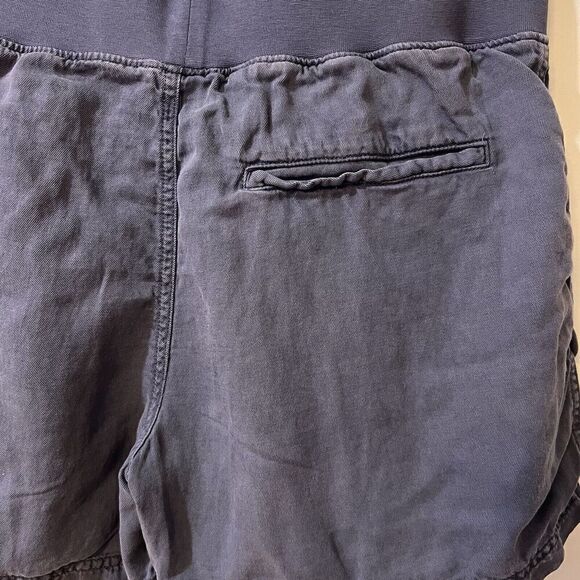 FAHERTY Womens Arlie Blue Shorts Size Small Organic Cotton Linen Blend - Picture 7 of 9